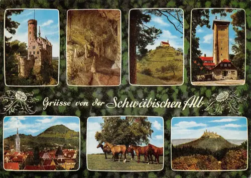 Schwäbische Alb Mehrbildkarte ngl 188.614