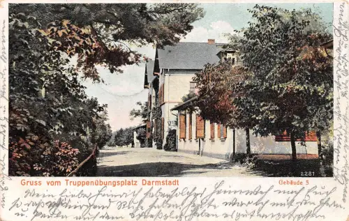 Darmstadt Truppenübungsplatz Gebäude 5 gl1906 188.701