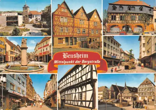 Bensheim a.d.B. Mehrbildkarte Archivkarte Metz-Verlag ngl 188.742