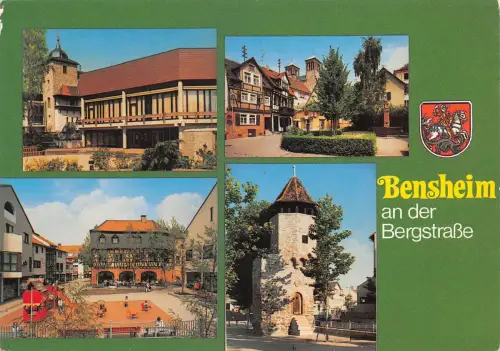 Bensheim a.d.B. Mehrbildkarte Archivkarte Metz-Verlag ngl 188.743