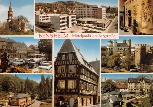 Bensheim a.d.B. Mehrbildkarte Archivkarte Metz-Verlag ngl 188.745