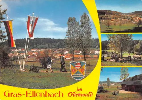 Gras-Ellenbach i. Odw. Mehrbildkarte Archivkarte Metz-Verlag ngl 188.832