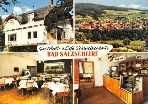 Bad Salzschlirf Gaststätte Schweizerhaus Mehrbildkarte ngl 188.916