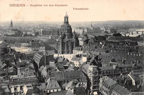 Dresden Rundblick vom Kreuzturm gl1910 189.073