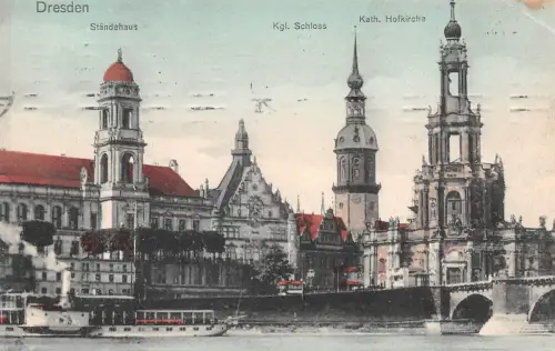 Dresden Ständehaus Schloß Hofkirche gl1912 189.082
