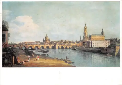Dresden vom rechten Elbufer Gemälde-AK Canaletto gl1978 189.133