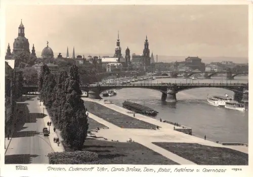 Dresden Ludendorff Ufer Carola Brücke Dom Schloß… ngl 189.121