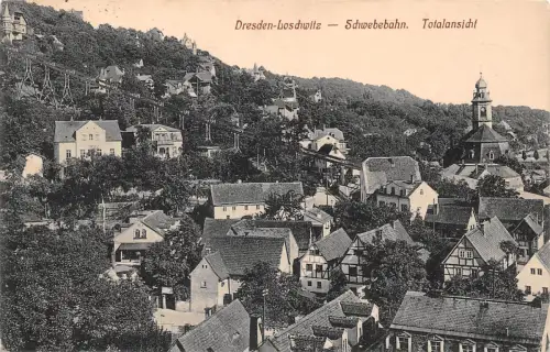 Dresden-Loschwitz Schwebebahn Totalansicht gl1914 189.178
