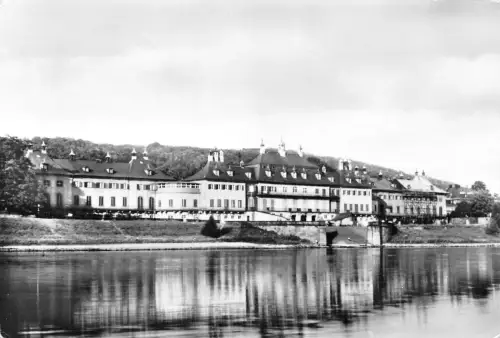 Dresden-Pillnitz Wasserpalais Elbansicht gl1976 189.222