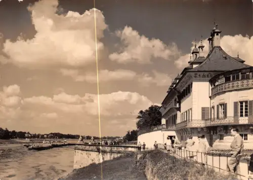 Dresden-Pillnitz Lustschloss und Elbe ngl 189.227