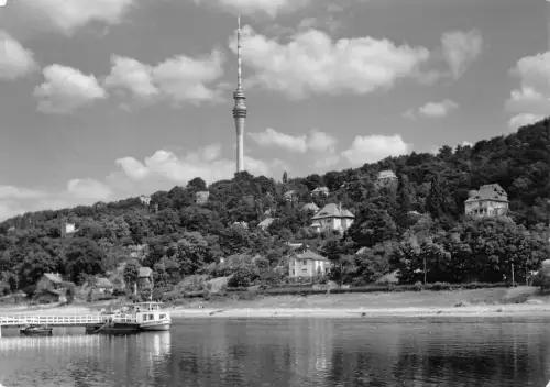 Dresden-Wachwitz am UKW- und Fernsehturm gl1972 189.231