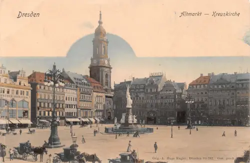Dresden Altmarkt mit Kreuzkirche ngl 189.236