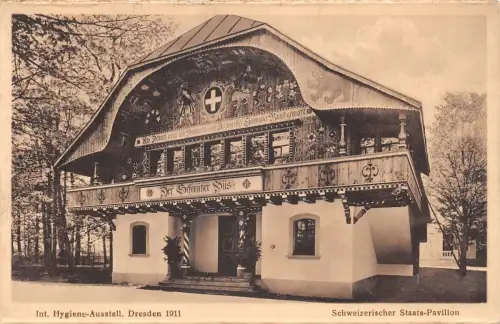 Dresden Hygiene-Ausstellung 1911 Schweizerischer Staats-Pavillon gl1911 189.267