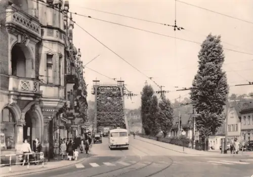 Dresden Schillerplatz mit Blauem Wunder gl1963 189.270