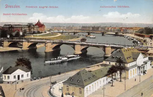 Dresden Friedrich August Brücke feldpgl1917 189.278