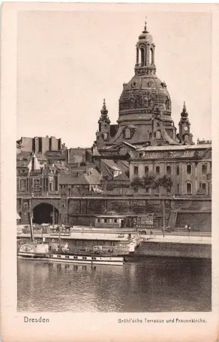 Dresden Brühl'sche Terrasse und Frauenkirche ngl 189.304