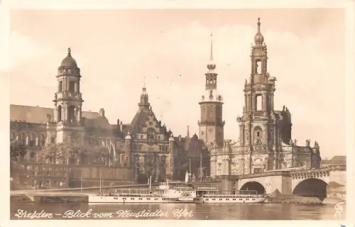 Dresden Blick vom Neustädter Ufer gl1936 189.316