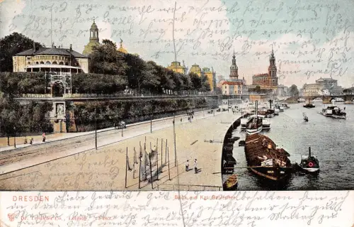 Dresden Blick auf Belvedere gl1904 189.318