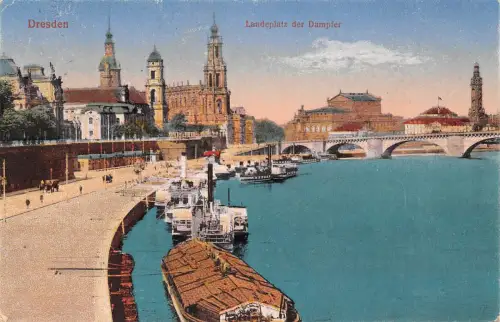 Dresden Landeplatz der Dampfer gl1918 189.321