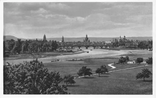 Dresden Blick auf Dresden vom Waldschlößchen ngl 189.332