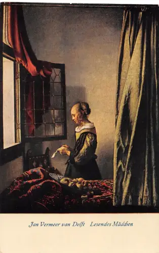 Dresden Königliche Sammlung Jan Vermeer Lesendes Mädchen ngl 189.361