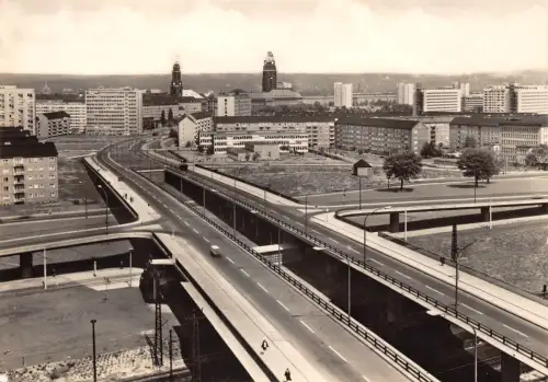 Dresden Blick über die Budapester Straße gl1971 189.391