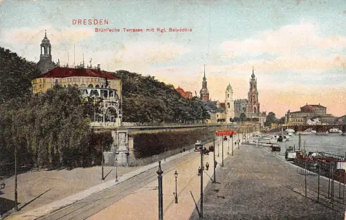 Dresden Brühl'sche Terrasse mit Belvedere gl 189.396