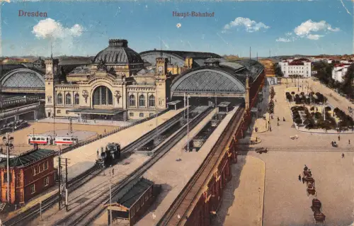 Dresden Hauptbahnhof feldpgl1916 189.401