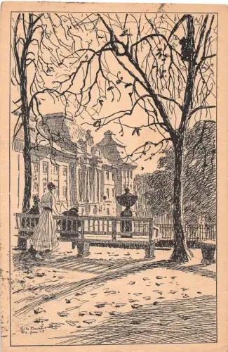 Dresden Am Japanischen Palais Künstlerkarte gl1920 189.411