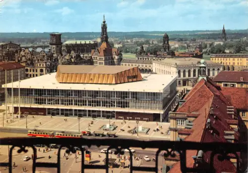 Dresden Blick von der Kreuzkirche zum Kulturpalast gl1972 189.430