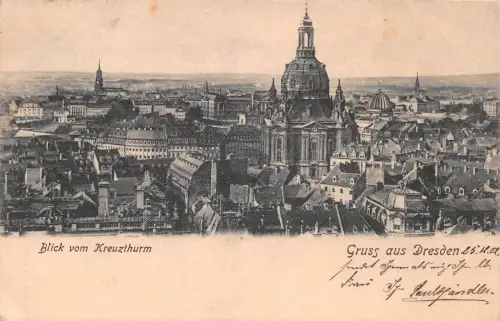 Dresden Blick vom Kreuzthurm gl1902 189.441