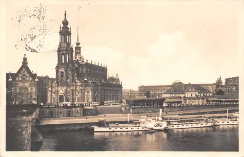 Dresden Kath. Hofkirche und Italienisches Dörfchen gl1936 189.488