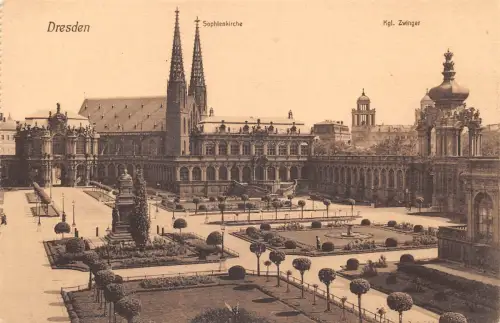 Dresden Sophienkirche und Kgl. Zwinger ngl 189.485