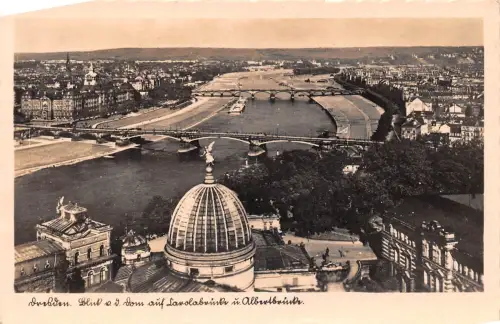 Dresden Blick vom Dom auf Carolabrücke gl1940 189.492