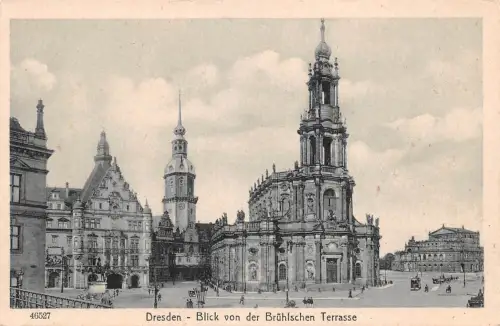 Dresden Blick von der Brühlschen Terrasse ngl 189.491