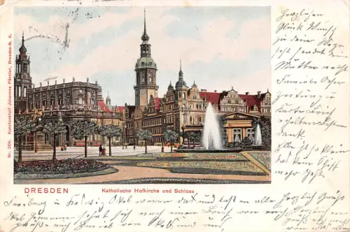 Dresden Kath. Hofkirche und Schloß gl1904 189.506
