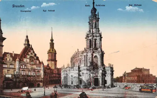 Dresden Kath. Hofkirche Schloß Georgentor ngl 189.496