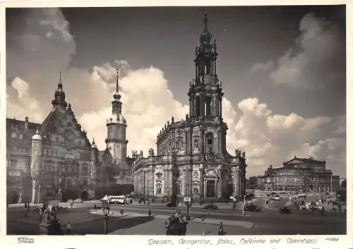 Dresden Georgentor Schloss Hofkirche Oper ngl 189.512