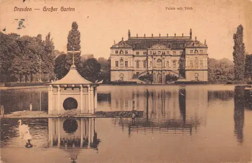 Dresden Großer Garten Palais und Teich gl1922 189.515