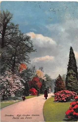 Dresden Großer Garten Partie am Palais gl1921 189.526
