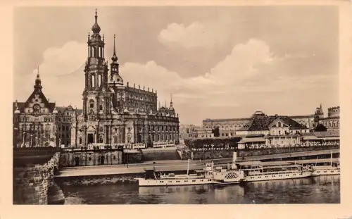Dresden Kath. Hofkirche und Italienisches Dörfchen gl1958 189.489