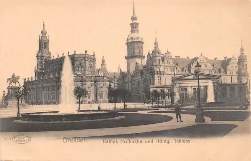 Dresden Kath. Hofkirche und Schloss ngl 189.540