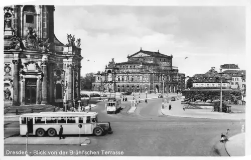 Dresden Blick von der Brühlschen Terrasse ngl 189.575