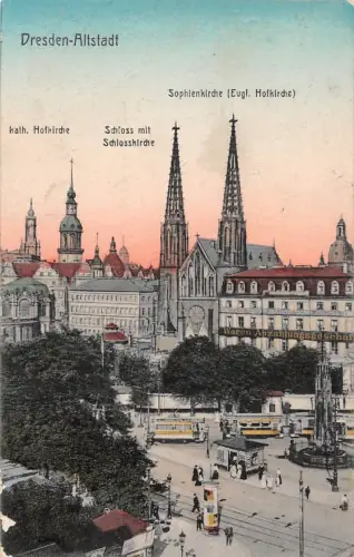 Dresden Hofkirche Schloss Sophienkirche gl1910 189.611