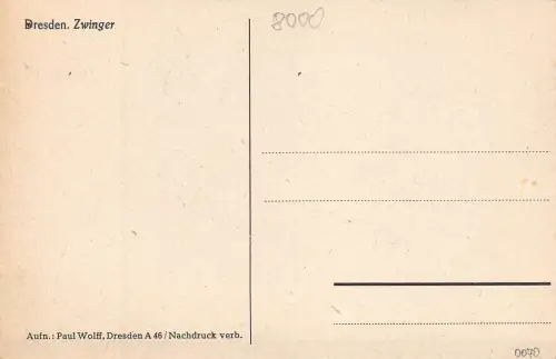 Dresden Zwinger ngl 189.679
