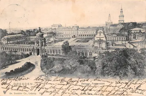 Dresden Zwinger Totalansicht gl1905 189.689