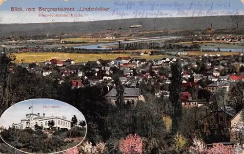 Ober-Kötzschenbroda Blick vom Bergrestaurant Lindenhöhe gl1923 189.754