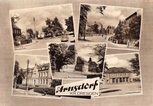 Arnsdorf Kr. Dresden Mehrbildkarte ngl 189.755