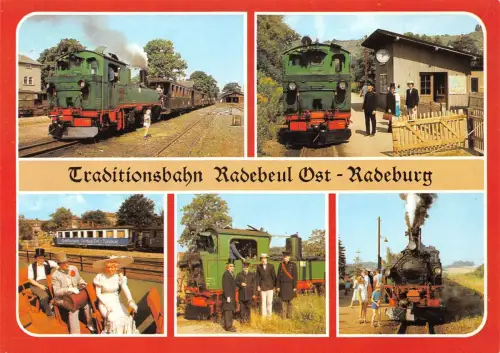 Radebeul Traditionsbahn Mehrbildkarte ngl 189.845