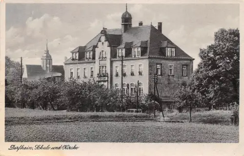 Dorfhain Schule und Kirche ngl 189.868